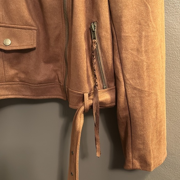 Ellison L Faux Suede Jacket - Picture 4 of 15